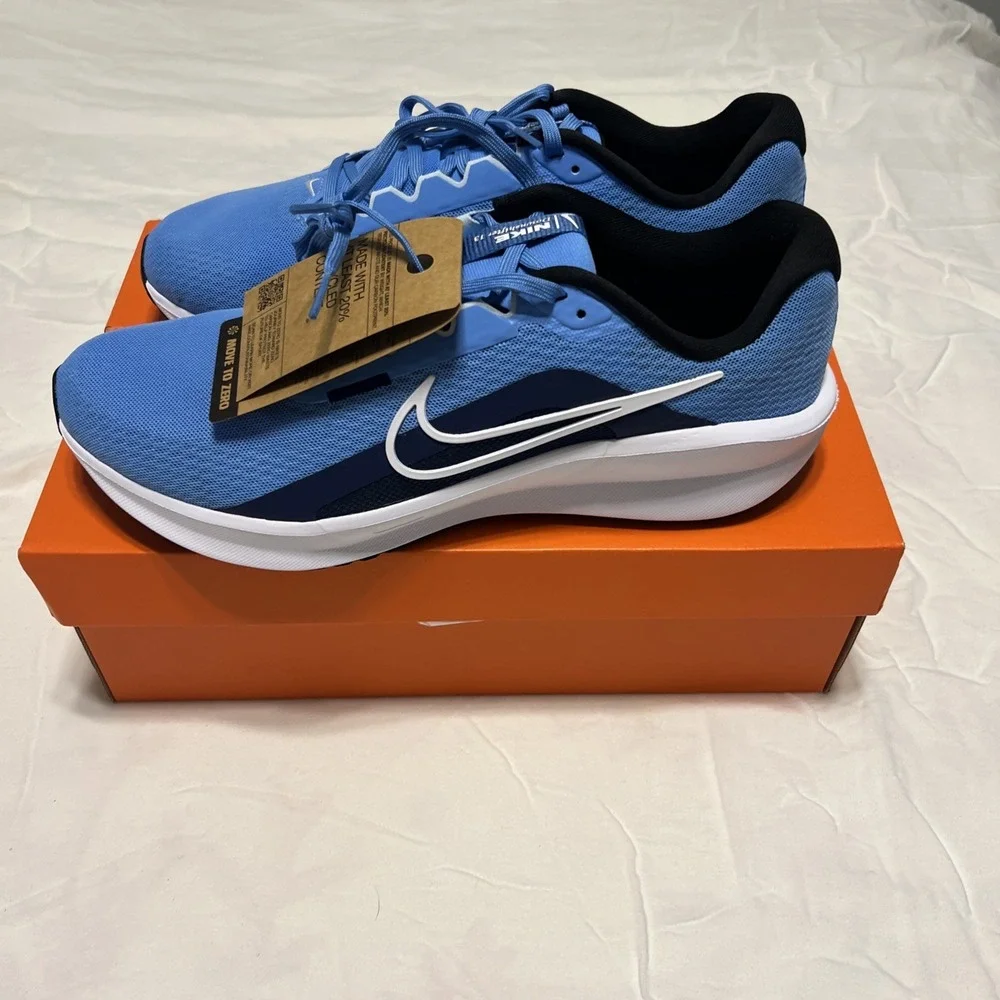 Nike Downshifter 13 Blue/white Sneakers FD6454-404 Mens Size11.5 New In Box